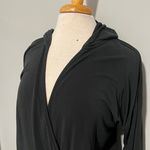 A pea in the pod Maternity Postpartum Black Hoodie Sweatshirt Photo 1
