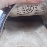 Ariat ATS Apron-Toe Mules Womens Size 7B Black & Brown Leather Slides Clogs Photo 4