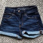 American Eagle  Dark Wash Hi-Rise Shortie Size 0 Photo 0