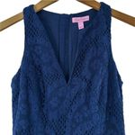 Lilly Pulitzer  Navy Blue Augusta Lace Mini Shift Dress Size 0 Photo 2