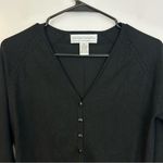 Sutton Studio Black Silk Blend Cardigan Sweater Size Medium Bloomingdales Photo 1