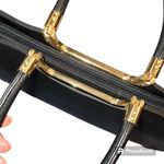 Womens Boutique Tote Bag Purse Shoulder Bag Handbag Black Handle and Crossbody Photo 5