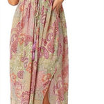 Petal and Pup Denim forum Cyril print maxi coverup paisley dress Iris oasis S Pink Photo 0