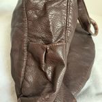 Brown Faux Leather Bag Top Handle Brass Hardware Y2K Style Photo 9