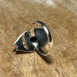 Sterling Silver Turquoise Flower 925  Ring Photo 7