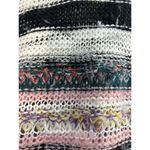 Bobbie Brooks Women Medium‎ Multicolor Stripe Knit Sweater Boho Casual Comfy Pink Photo 2