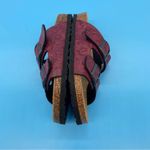 Viking Austin Two Strap Embossed Floral Sandal Burgundy Size 36/5 US NWOT Red Photo 2