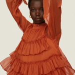 Adam Lippes  Tiered Ruffle Top Photo 0