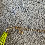 C Est 1946 Multi Strand Beaded Lime Green Necklace Photo 3