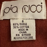 Pia Rucci Vintage Button Front Blazer Dress Size 6 Red Photo 5