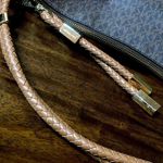 Michael Kors  Brown Logo Top Zipper Close Shoulder Bag w Braided Shoulder Strap Photo 14