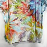 Gloria Vanderbilt XL Top Handmade Tie Dye Embroidered Crochet Neck Colorful 1525 Photo 5