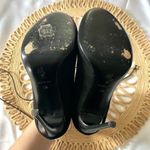 Roland Mouret Suede Black Open Toe Heels in Size US 6 Photo 8