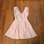 BCBGeneration  Lace Trim Mini‎ Dress  Petal Pink size 0 NWT romantic Photo 1