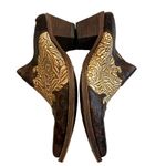 Corral Vintage Western Slip On Tooled Leather Mules, Sz 7.5 Photo 4