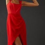 Anthropologie Maeve square neck maxi dress, red, 2P. Photo 0