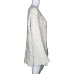 Free People Sweater Women Small Marled Light Gray Beige Alpaca Boho Oversized Photo 1