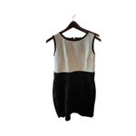 Lands' End 12P Black White Colorblock Sleeveless Sheath Dress Made in Philippines Photo 1