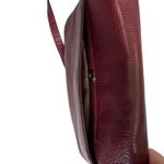 Michael Kors Crossbody Shoulder Bag Leather Burgundy Chain Strap 9x7 Photo 5