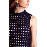 Maeve Anthropologie‎  Circle Lace Shift Dress Navy S Photo 2