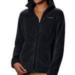 Columbia Benton Springs Women’s Black Fleece Full Zip Coat Size 2X Photo 0