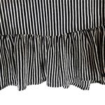 ZARA  Black Striped Peplum V-Neck Button Front Collared Blouse Women Sz XS Photo 7