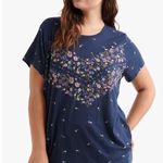 Lucky Brand  Floral Boho Printed T-Shirt Size 1X Photo 5