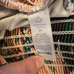 Aerie  Green and Orange Athletic Shorts with Tropical Print Photo 2