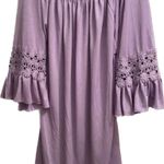 Winwin Lavender Bell Sleeve Tunic Photo 0