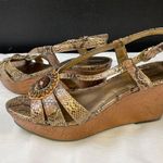 Anne Klein Women's Gold Shoes/Sandal/Wedge Heel 3.25" Size 7.5 SKU 3500 Photo 1