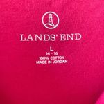 Lands' End Lands’ End Sleeveless Color Pink Cotton Essential Minimalist SZ L Photo 6