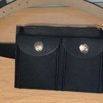 Vince Camuto Black Faux Leather Fanny Pack Belt Size Medium Photo 0