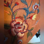 Johnny Was  Aimee Puff Sleeve Peasant Top In Pink Floral embroidered Size Small. Photo 15