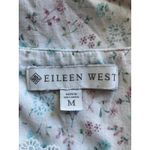 Eileen West Nightgown Floral Ballet Sleeveless Babydoll Lace Trim Cotton Medium Photo 9