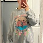 Staying Alive Skeleton Crewneck Sweatshirt Gray Size L Photo 0
