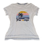 P.J. Salvage  “Paradise” Graphic Tee – Ivory – Size M Photo 0