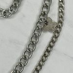 Butterfly Charm Silver Tone Metal Chain Link Belt One Size (OS) ✨ Photo 2