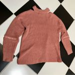 Cici Muted Pink Dusty Rose Pullover Knit Sweater Collar Choker Boxy Coquette M/L Size M Photo 5