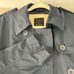 The Limited  Womens Trench Coat Medium Blue Rain Lightweight Jacket Casual Career Photo 1