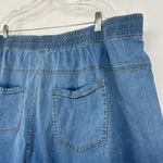 Universal Standard  Chambray Shorts Blue Medium Wash Elastic Waist Size XL 26 Photo 6