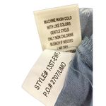 New Tru Self Geometric Boho Dusty Blue Top‎ Cuffed Plus Size 3X Casual Woven Photo 4