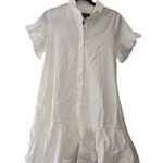J.Crew amelia mini collared shirtdress white cotton poplin by923 women x-small Photo 5