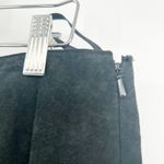 CAbi Womens Western Lagenlook Flare 100% Suede Leather Midi Skirt Size 12 Black Photo 1