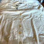 Talbots Stunning winter white sequined short sleeve sweater Photo 0