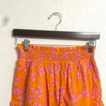 J.Crew Womens Skirt Orange Pink Floral Tiered Pull On Smocked Waist Size XS Photo 2