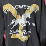 Yellowstone The Show Dutton Ranch Women's Black Cropped Sweatshirt​​ Photo 1