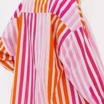Beach Riot  Alexa Sunset Stripes Buttondown Shirt Coverup Size Large XL Photo 1