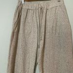 Find Beige Elastic Waist Jogger Sweatpants S Photo 2