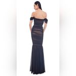 Norma Kamali NWT WALTER FISHTAIL GOWN COLOR: BLACK MESH Size XL/42 Photo 1