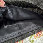 Spense women's 10 black gold metallic v neck sleeveless dress belt bow shoulder Photo 10